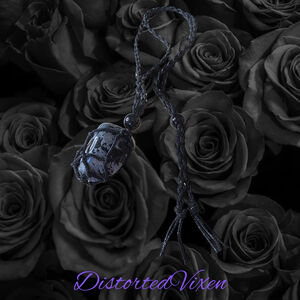 Snowflake Obsidian Macrame Necklace – Adjustable & Interchangeable